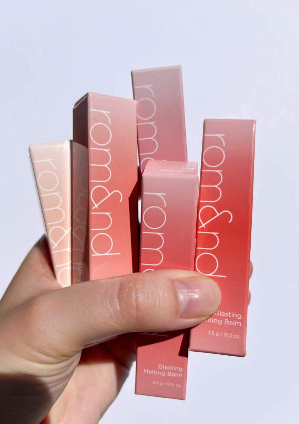 Romand Glasting Melting Balms outer packaging